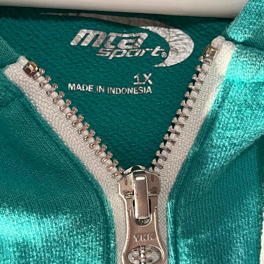 Mta sports turquoise hoodie - Picture 2 of 5